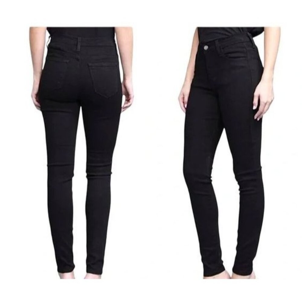 NWT JUDY BLUE BLACK DENIM SKINNY JEANS - MADE IN THE USA! - 1/25
